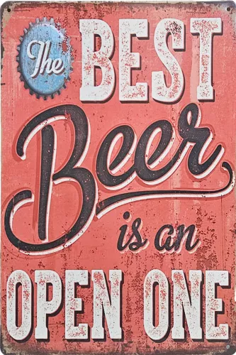 Tavla Plåtskylt Retro