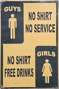 Tavla Plåtskylt Retro