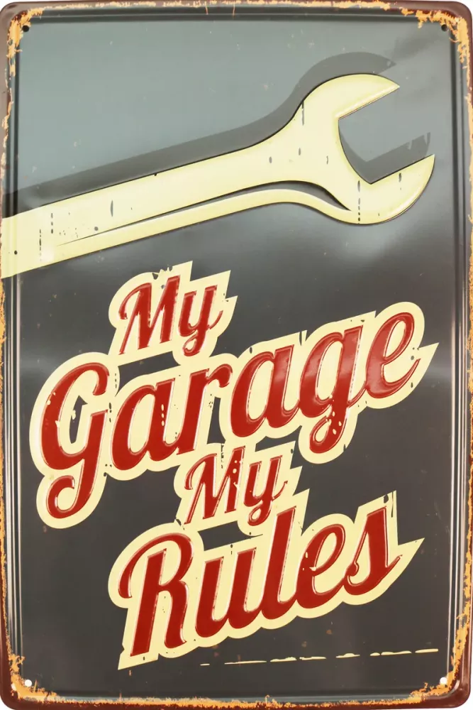 Tavla Plåtskylt Retro