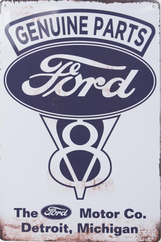 Tavla Plåtskylt Retro Ford