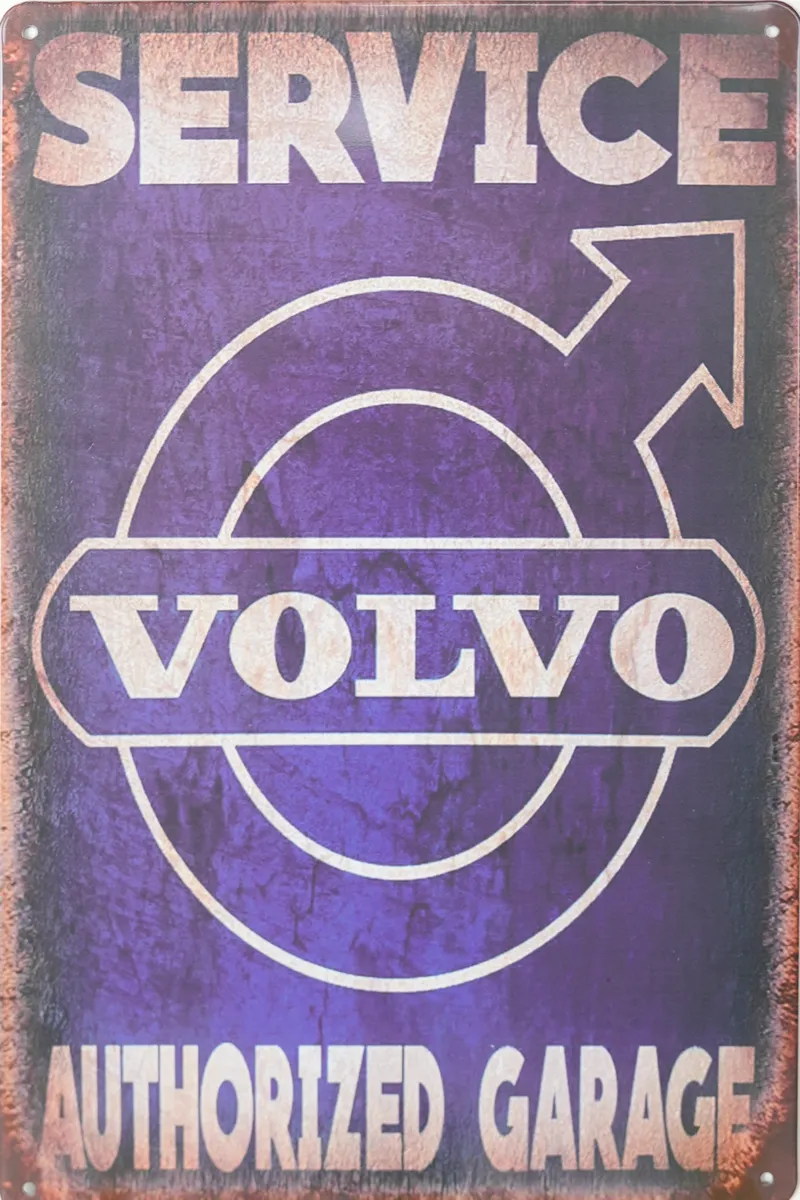 Metallskilt Retro Volvo