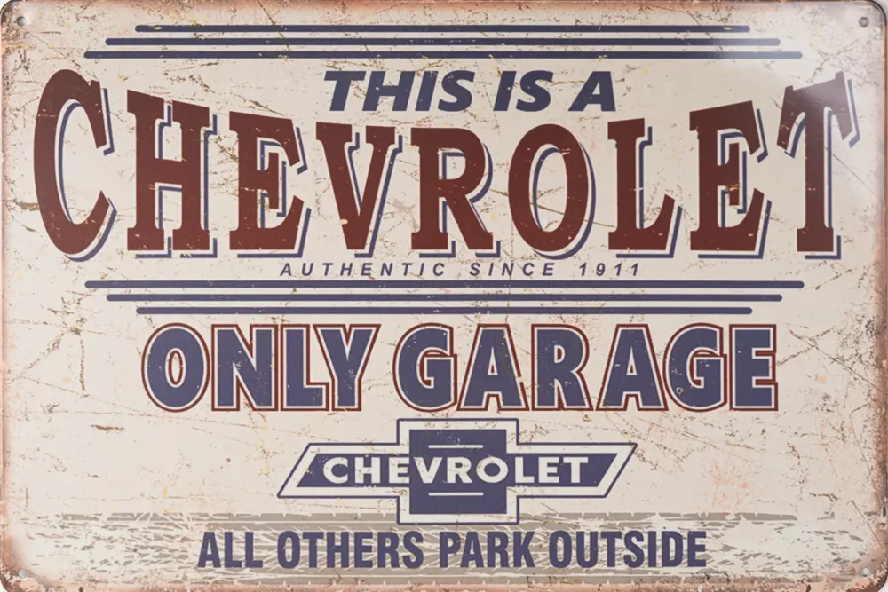 Metallskilt Retro Chevrolet