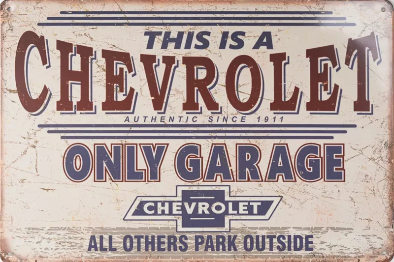 Metallskilt Retro Chevrolet