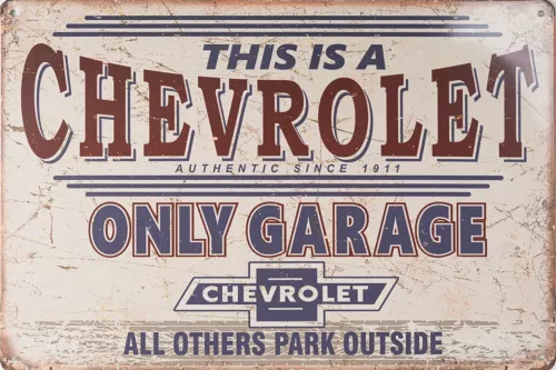 Tavla Plåtskylt Retro Chevrolet