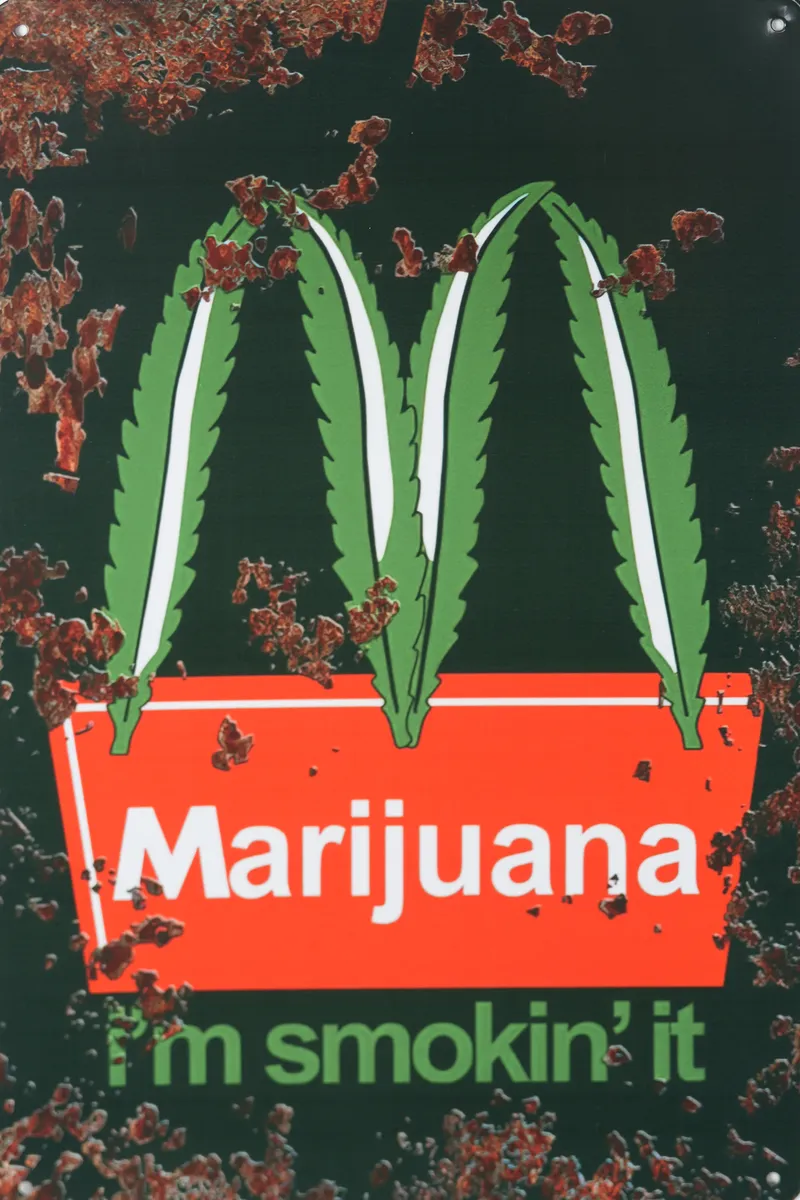 Metallskilt Retro Hampa