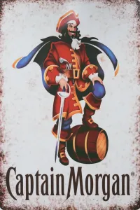 Metallskilt Retro Captain Morgan