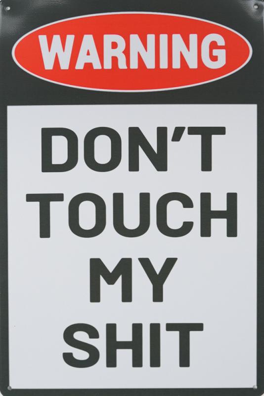 Tavla Plåtskylt Retro My Shit