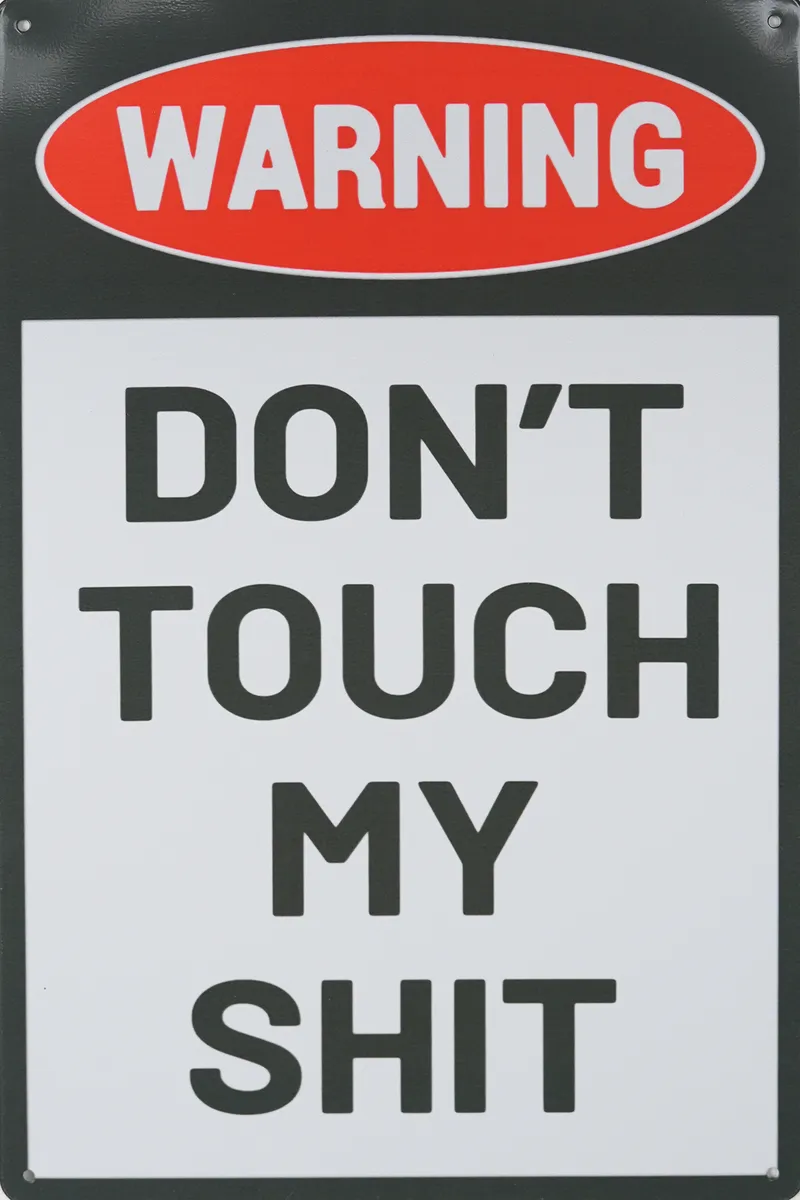 Metallskilt Retro My Shit