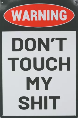 Tavla Plåtskylt Retro My Shit