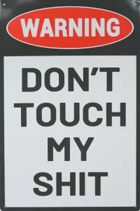 Metallskilt Retro My Shit