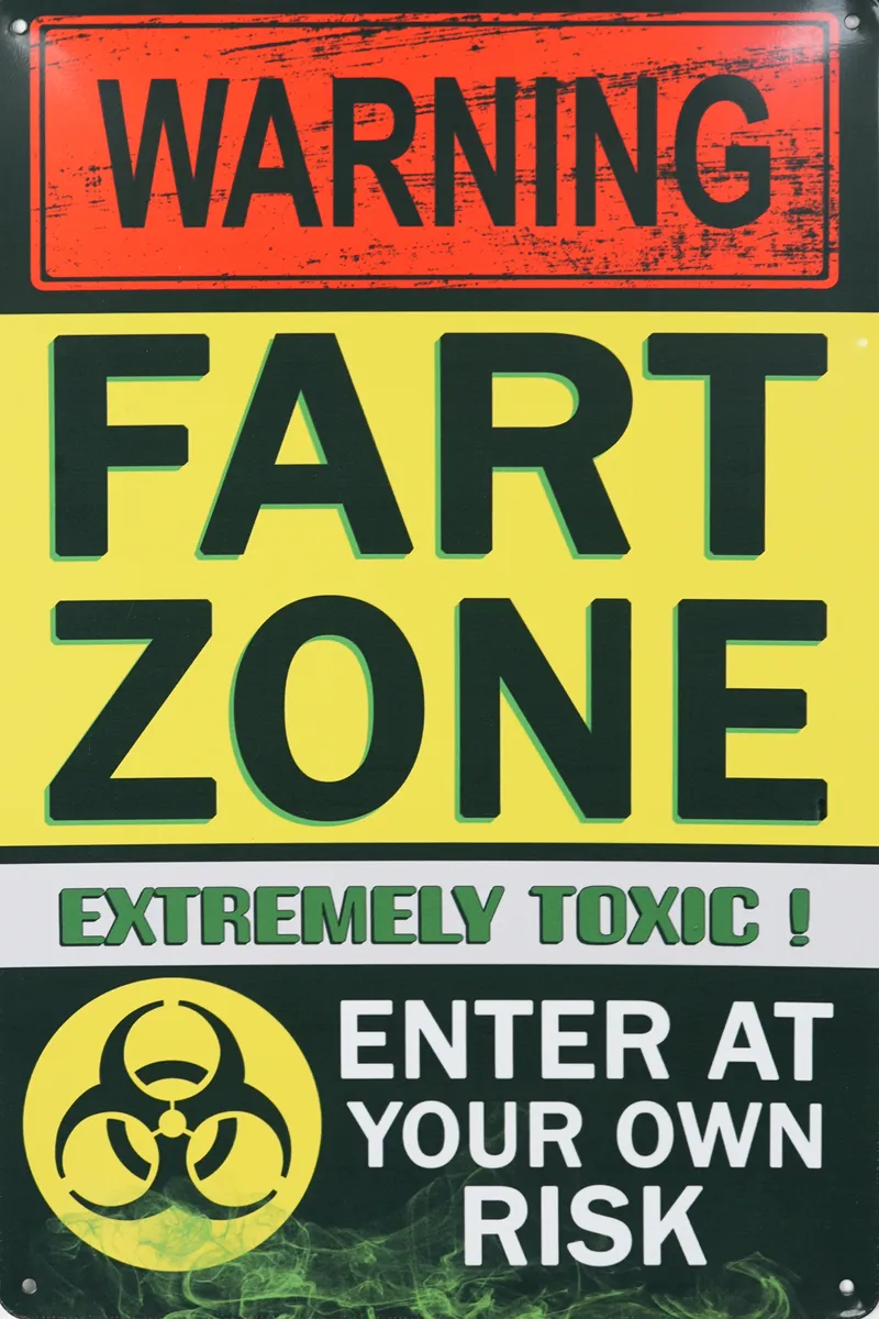Metallskilt Retro Fart Zone