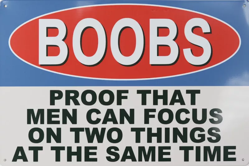 Metallskilt Retro Boobs