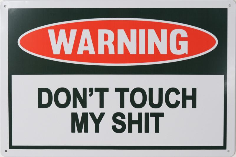 Tavla Plåtskylt Retro My Shit