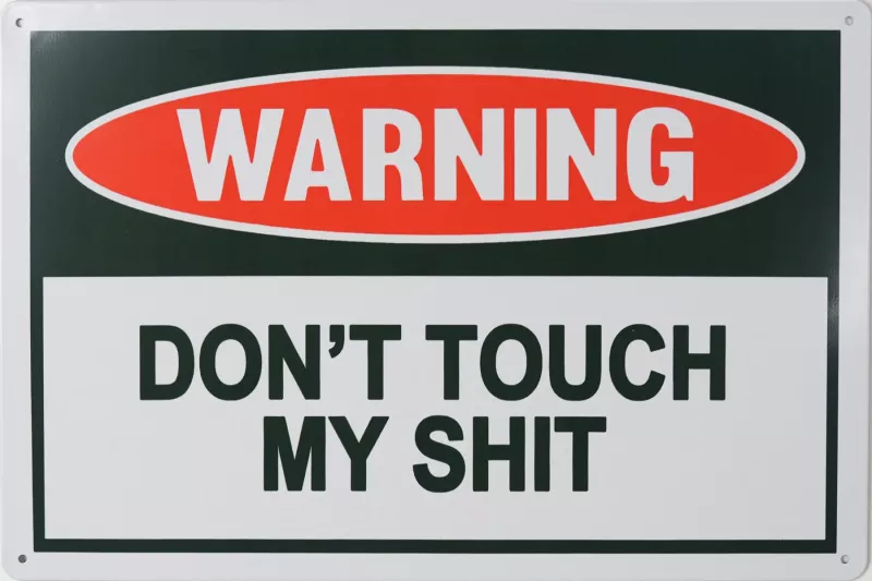 Metallskilt Retro My Shit