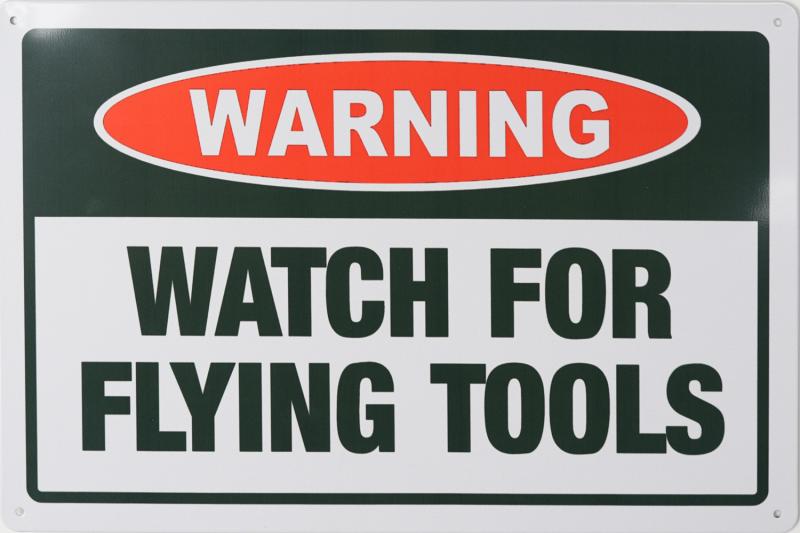 Tavla Plåtskylt Retro Flying Tools