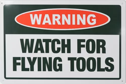 Tavla Plåtskylt Retro Flying Tools