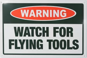 Tavla Plåtskylt Retro Flying Tools