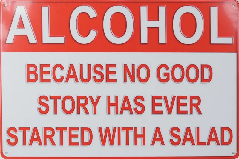 Metallskilt Retro Alcohol