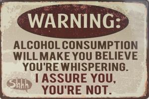 Metallskilt Retro Alcohol