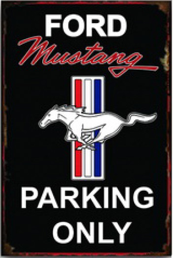 Tavla Plåtskylt Retro Ford Mustang
