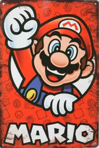Tavla Plåtskylt Retro Super Mario