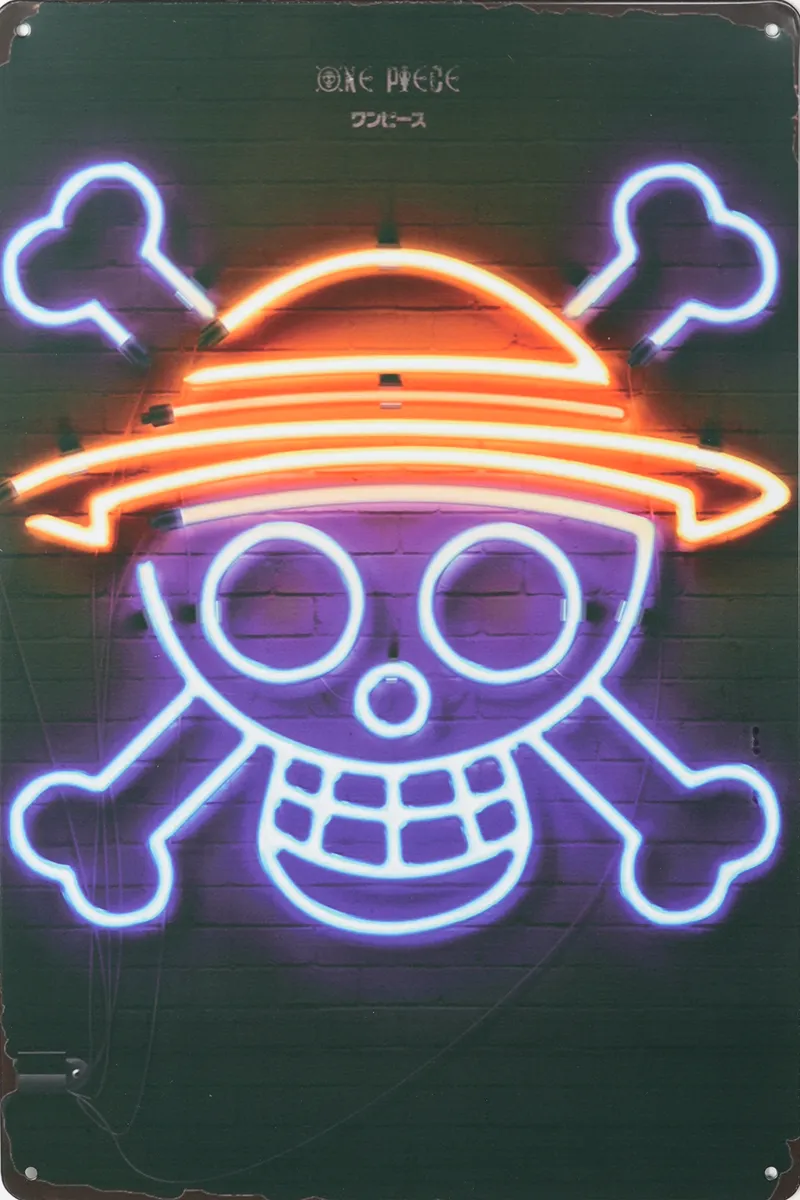 Tavla Plåtskylt Retro Skull