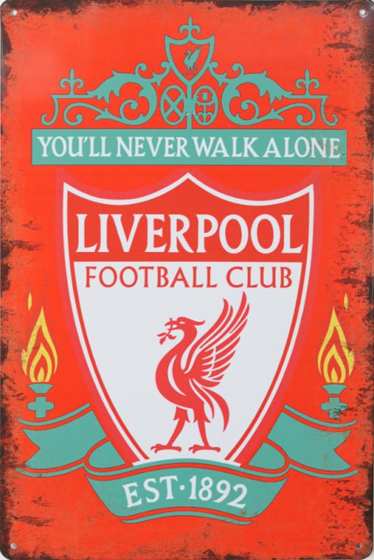 Tavla Plåtskylt Retro Liverpool