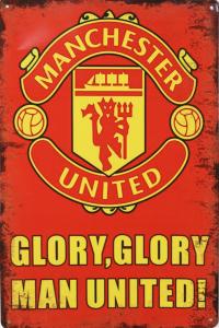 Metallskilt Retro Manchester United