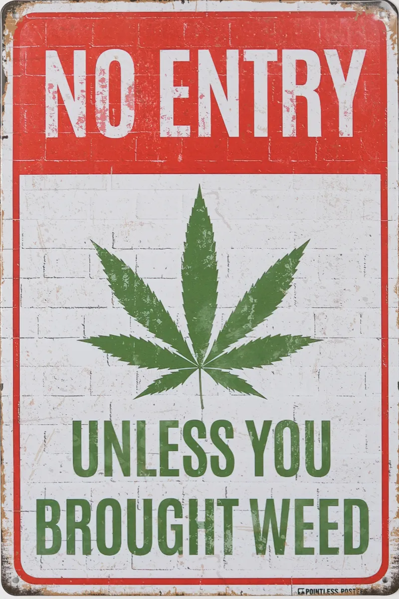 Metallskilt Retro Hampa