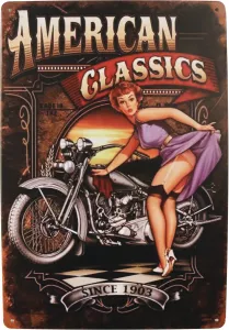 Metallskilt Retro American Pin Up