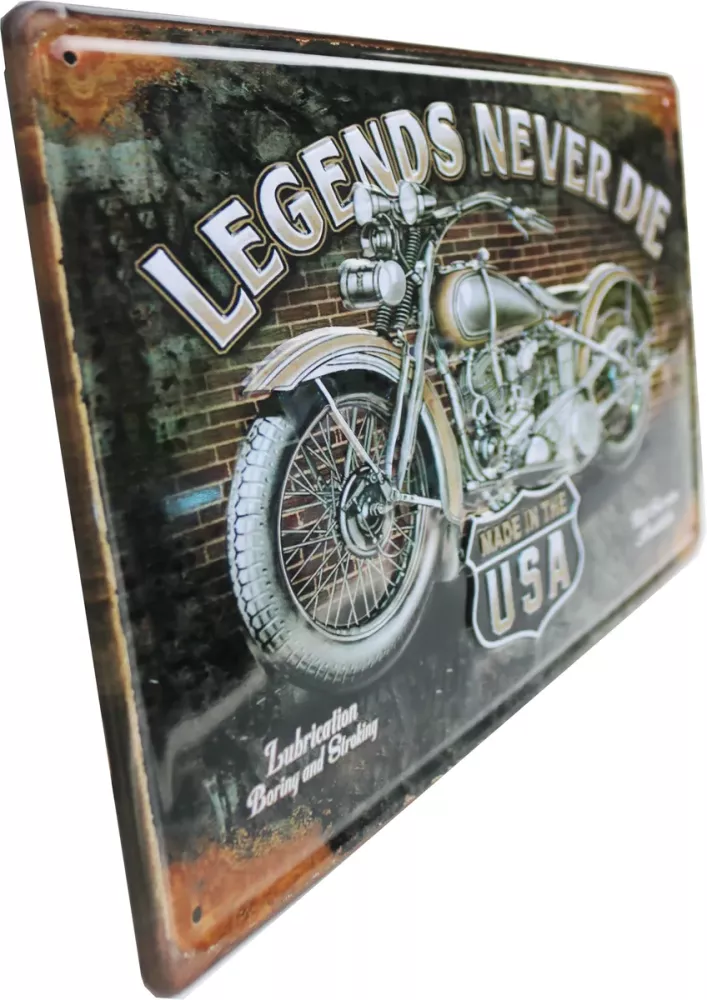 Metallskilt Retro 3D