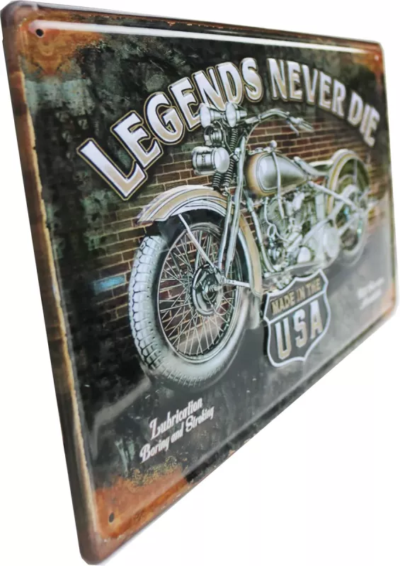 Metallskilt Retro 3D