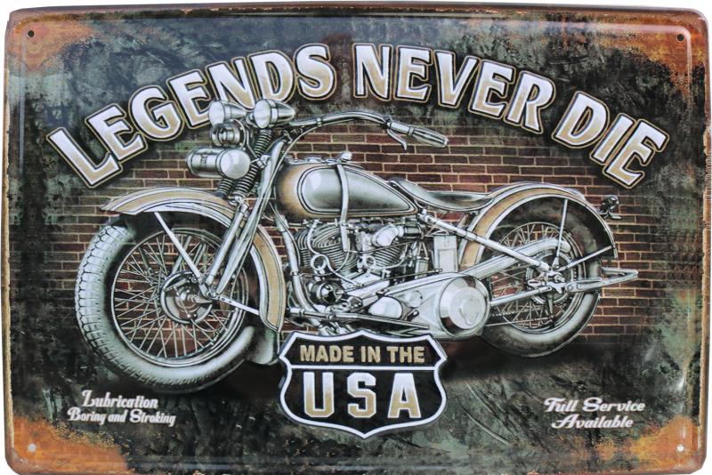 Tavla Plåtskylt Retro 3D