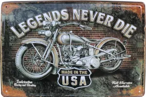 Tavla Plåtskylt Retro 3D