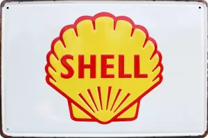 Metallskilt Retro 3D