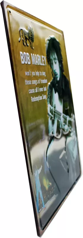 Metallskilt Retro 3D