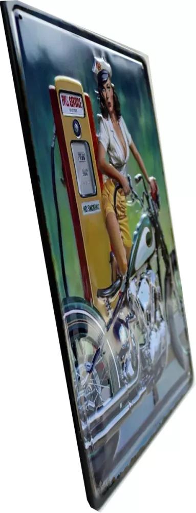 Metallskilt Retro 3D