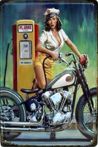 Metallskilt Retro 3D