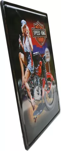 Tavla Plåtskylt Retro 3D