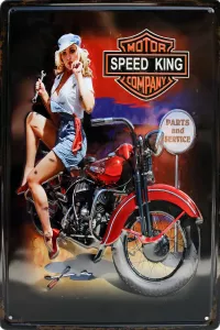 Metallskilt Retro 3D