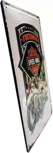 Tavla Plåtskylt Retro 3D