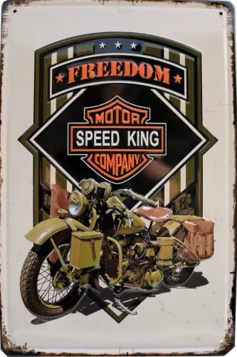 Tavla Plåtskylt Retro 3D