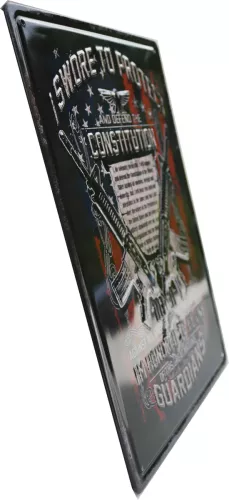 Tavla Plåtskylt Retro 3D