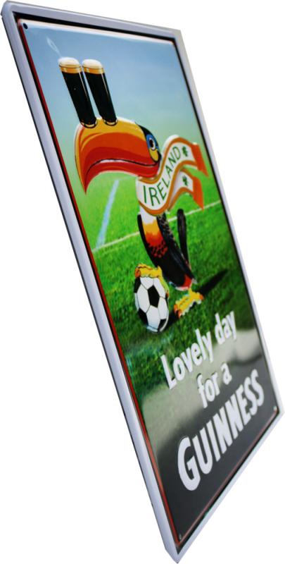 Metallskilt Retro 3D