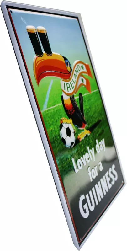 Metallskilt Retro 3D