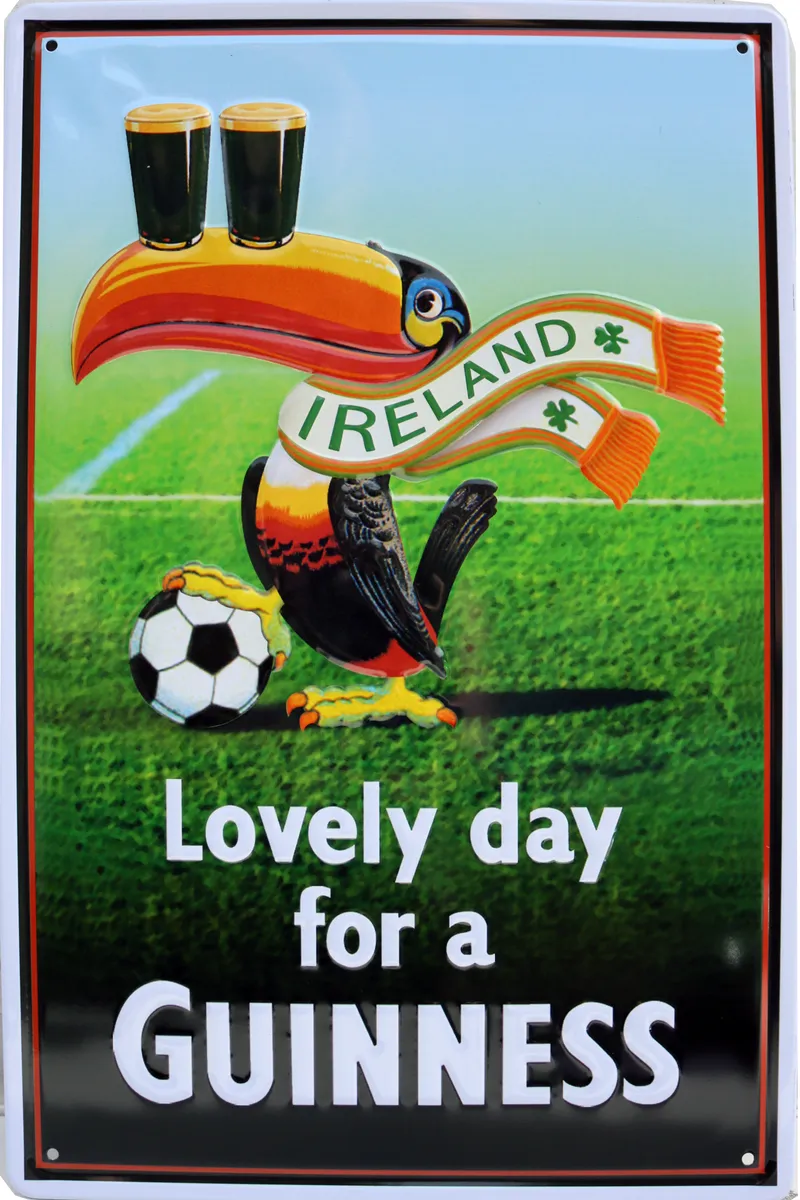 Metallskilt Retro 3D