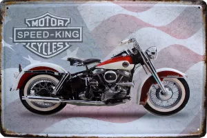 Metallskilt Retro 3D