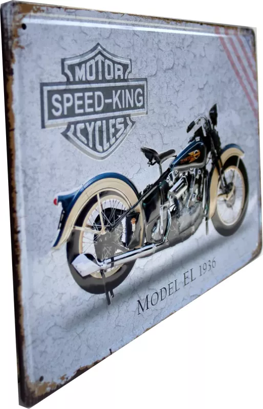 Metallskilt Retro 3D