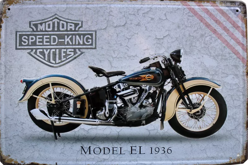 Metallskilt Retro 3D