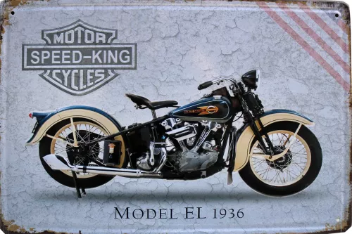 Tavla Plåtskylt Retro 3D